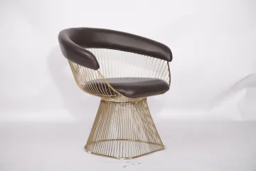 Leather Warren Platner Armchair