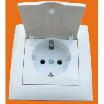 F9000 1-местная защищенная настенная розетка для скрытого монтажа с заземлением
