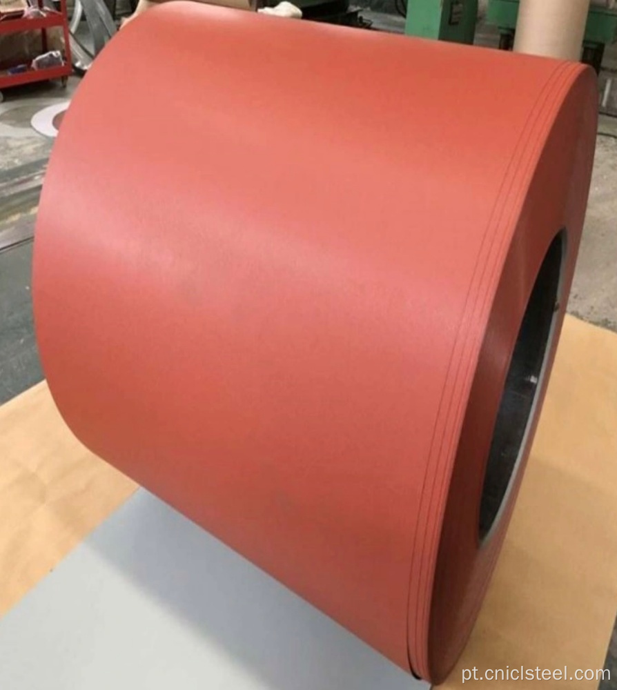 Fornecimento de cor bobina de aço revestida fosco para coberturas