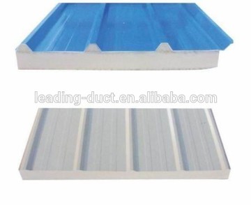 Cold room and heat insulation rock wool sandwich roof panel
