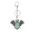 Green Aventurine 13X18mm Cabs Antique Silver Alloy Antique Silver Alloy Bat Pendant Keychain