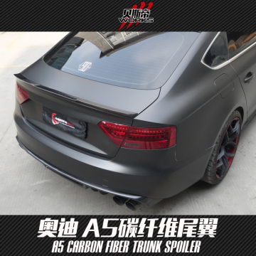 Spoiler de troncal de fibra de carbono para ala de ala trasera de Audi A5 Rowen Style Rowen