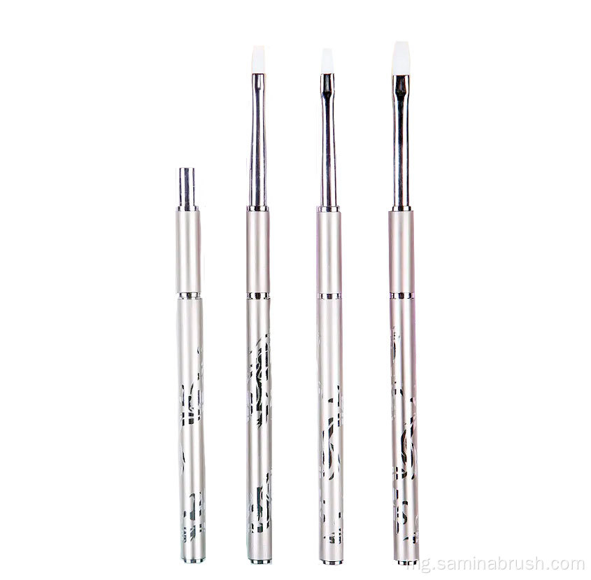 Ny boro-tsolika amin'ny borosy gel acrylic nail
