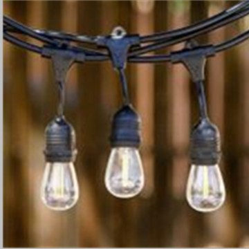 2700K 120V E26 1.5W,150LM S14 bulb,CRI>80 PF>0.8 S14 LED string light with UL