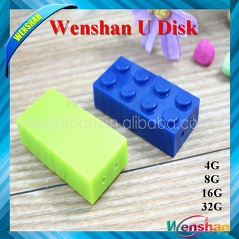 building block shape usb thumb drive/building block usb