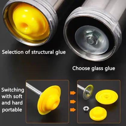 Green and black glue gun