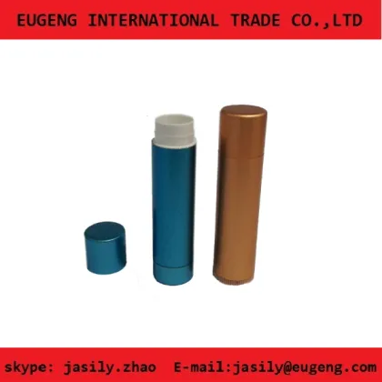 Aluminum lip balm tube/lip balm packaging /lip balm continer