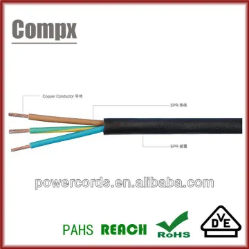 VDE H05RR-F Rubber Cable