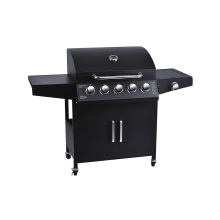 Large gas grill 6 burner with side pot