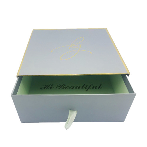 drawer gift packaging box with lint