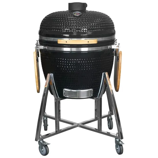 SEB KAMADO Matte Black Stainless Steel Charcoal Bbq Grill Smokers Bbq Asador Kamado