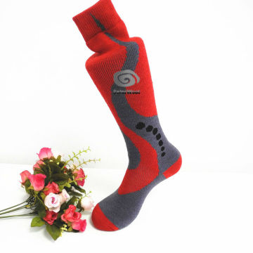 Merino wool/polyester/nylon/spandex/acylic blend loop boot sports socks
