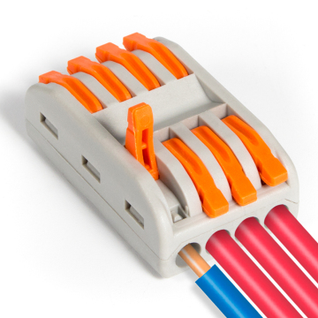 Universal Compact Wiring Conductor Push-in Terminal Block Electric Wire Connector SPL-4 Lever Connector