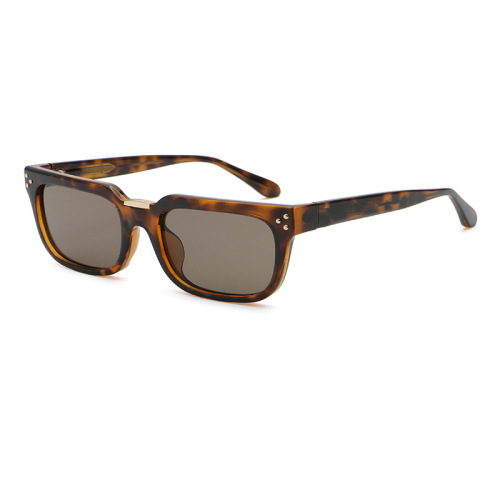 Vintage Geometric Flat Top Square PC Frame Sunglasses