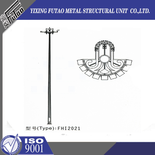 High Quality High Mast Lamp Steel Pole