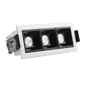 Anti Glare Recessed Office LED Linear Lighting Grille Lamp