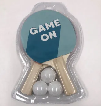 Table Tennis Kit: 2 Bats and 3 Ping pong Balls in Blister Packaging