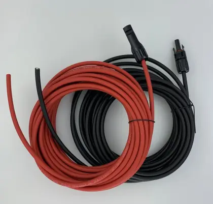 Customized pv cable+pv connector solar extension cable