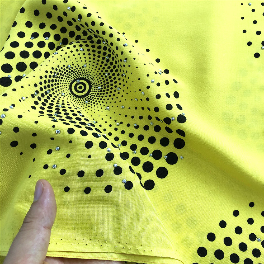 Rayon Dyed And Printed With Stone