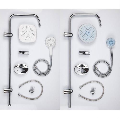 Chromed ABS Wall Mounted Bathroom Handheld Shower Set
