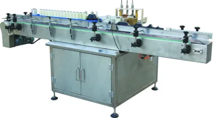 Automatic 100b/m mineral water bottle glue labeling machine