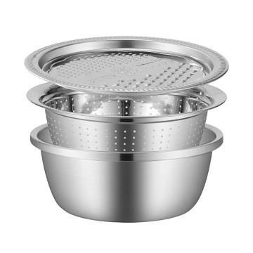 Lightweight Stainless Steel Vegetable Grater with Bowl for Home Use