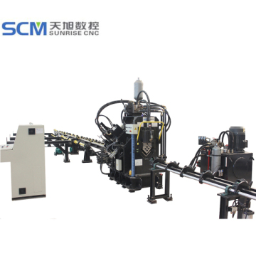 cnc marking Angle punching machine with shearing function