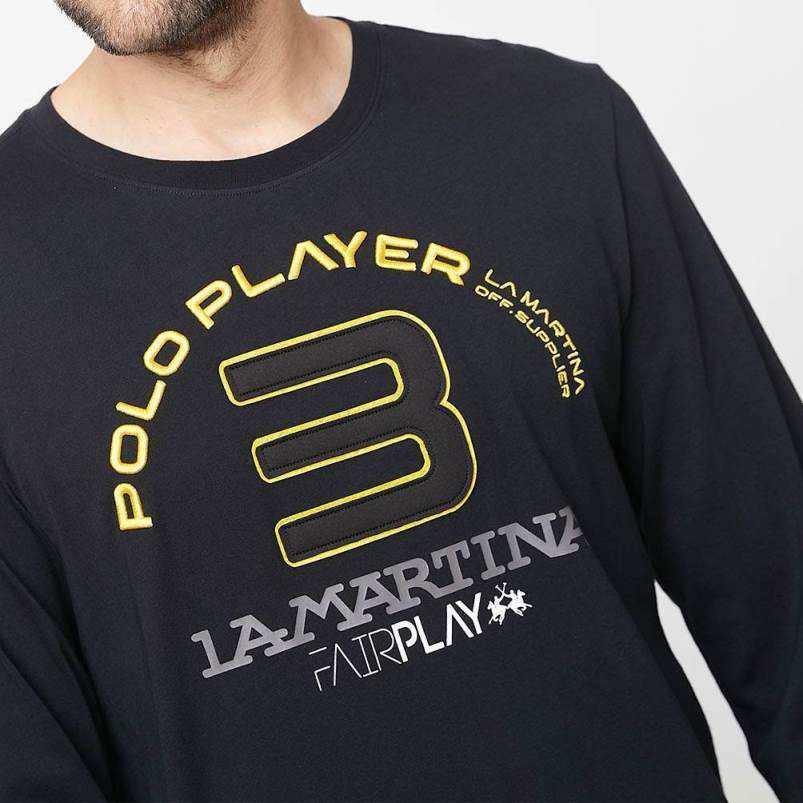 Print and Embroidery Long Sleeve T-Shirts