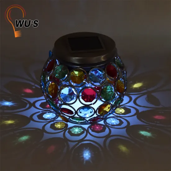 Fully stocked changeable outdoor garden solar crystal lights clear crystal ball solar garden light