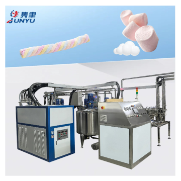 Automatic Filling Center Squeezing Cotton Candy Sugar Making Machine for Marshmallow Production Line