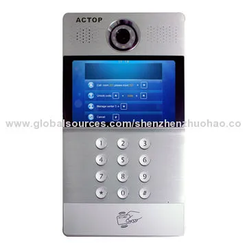 Full digital TCP/IP video intercom system for multiple apartment, supports flat to flat intercom