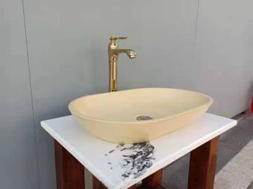 New cement concrete shape rectangle wash basin