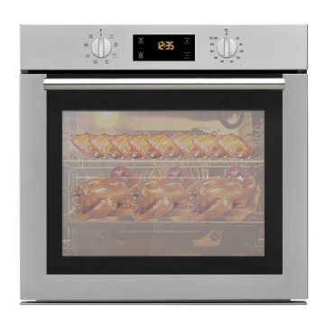 60L Home Bakery 2 Layer Glass Door Convection Oven with 10 Cooking Functions