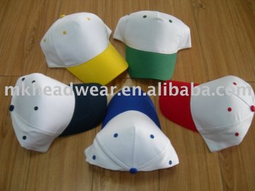 5 panels plain Baseball promotional caps