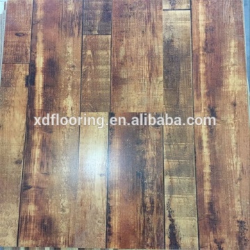 hdf mdf core material laminate flooring 8mm embossed surface China manufacturer