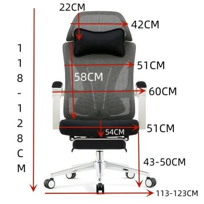 Staff Premium Mesh High Back Office Computer Chair - Adjustable Ergonomic Chair