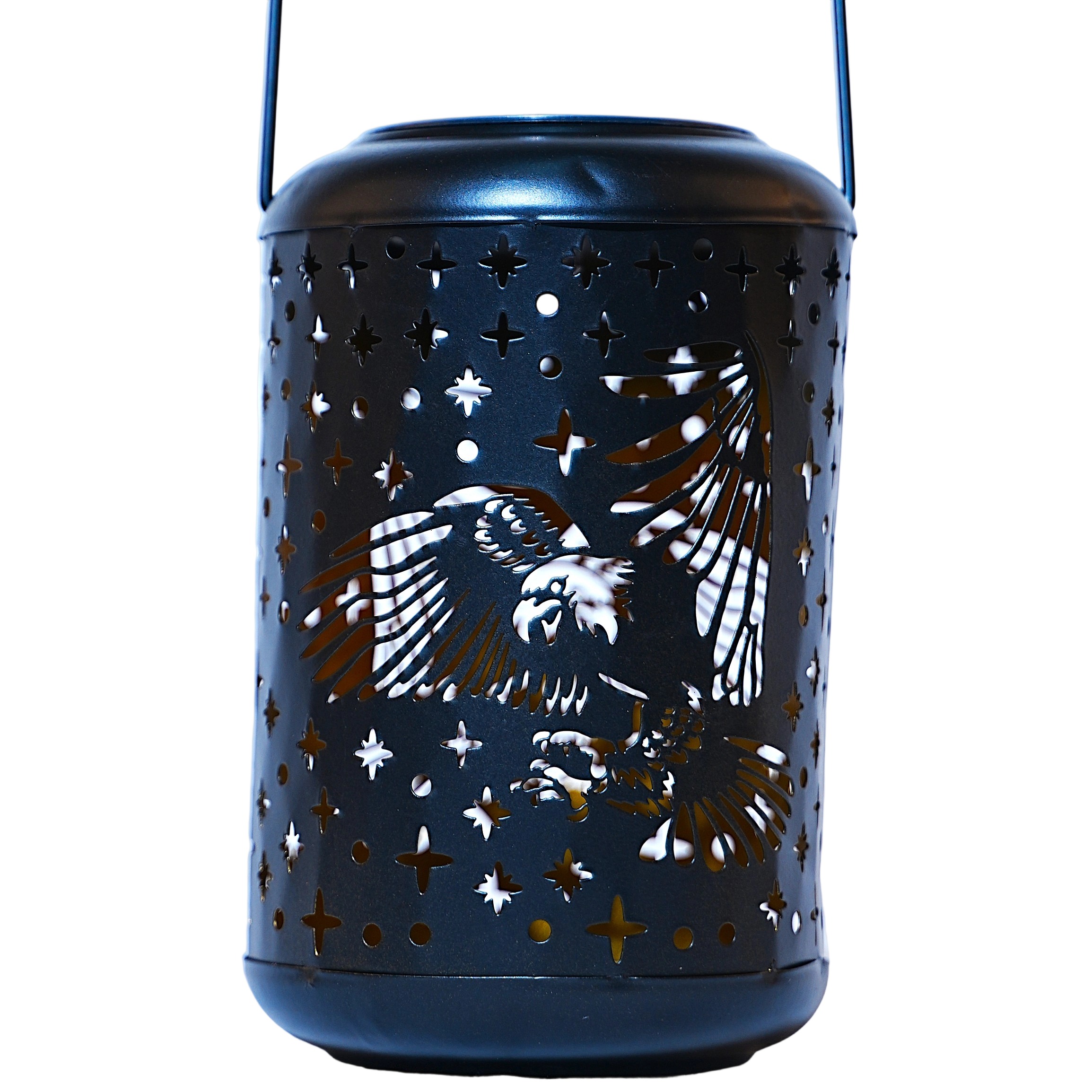 Metal Hanging Solar Lantern for Garden