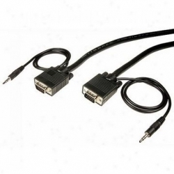 Title: "VGA Cable with 3.5mm Audio Adapter
