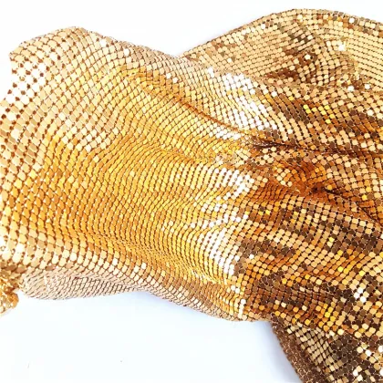 Metallic Sequin Curtain Fabric