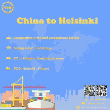 Servicio de carga marítima de Shenzhen a Helsinki Finlandia