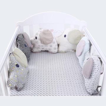 6pcs/set Elephant Shape Baby Bed Bumper Carton Pillow Cushion Bumper for Infant Bebe Crib Protector Cot Bumper Baby Bedding Set
