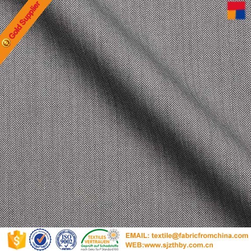 65% Polyester 35% Baumwolle Herringbone Twill Stoff