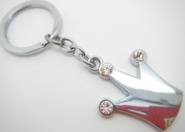 Custom crown alloy keychains key fob