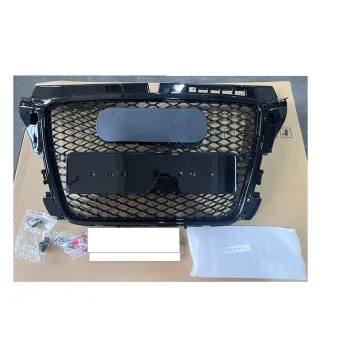 Front Grille Upgrade Kit: Audi A3 to RS3 Style (2015-2018 Facelift) - Black Honeycomb