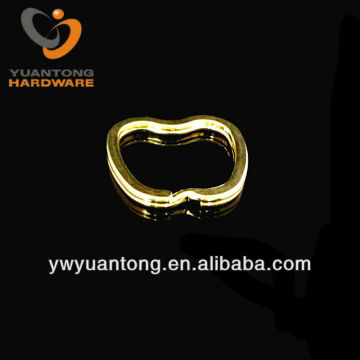 Fashion Metal Key Ring(Apple Shape, Flat Design)