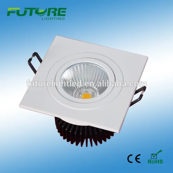 9w Dimmable cob square led spot ceiling light