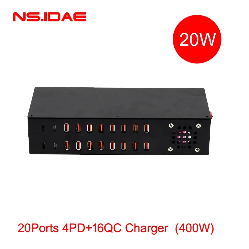 20 портов USB PD High Power 400W