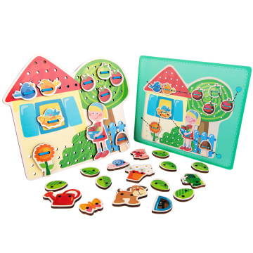 Wooden Threading Toys: Enhancing Baby and Toddler's Finger Flexibility and Fine Motor Skills through Playful Games
