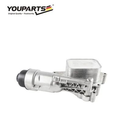 YouParts Oil Filter Housing Aluminium Impeller Engine Transmission Oil Cooler for BMW Mini Cooper S