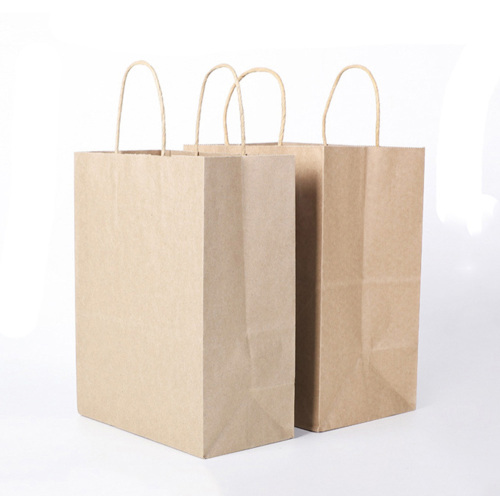 Quality Service Feature Handle Shopping Kraft Paper Bags